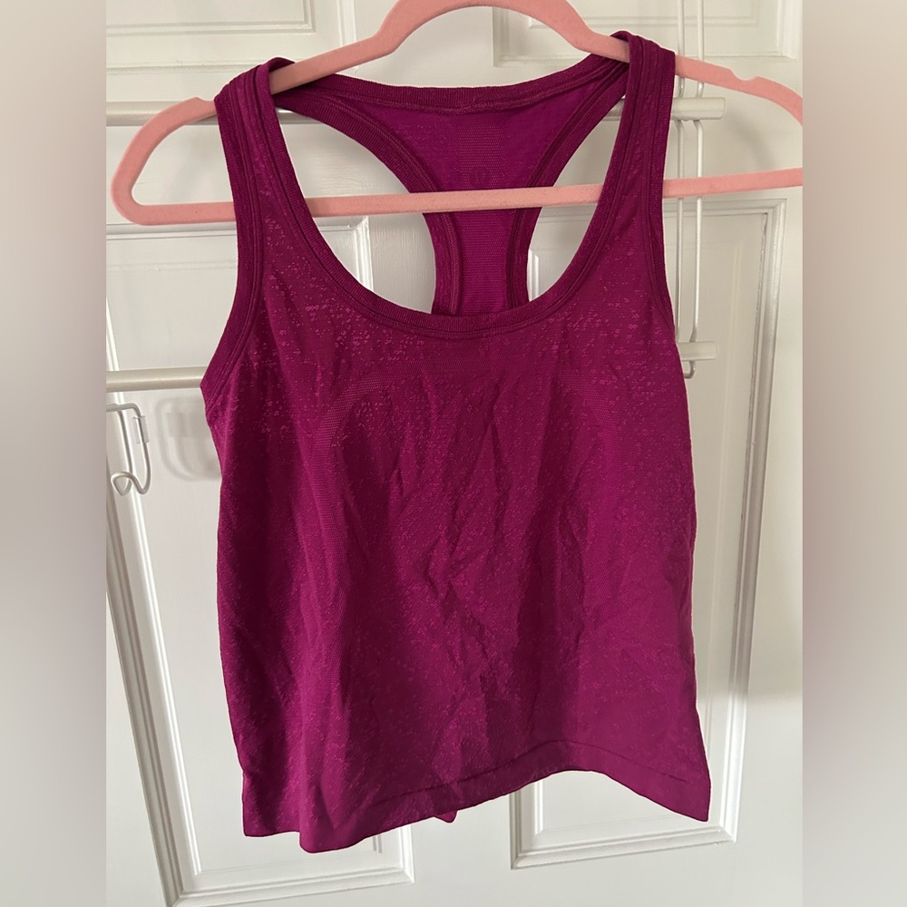lululemon athletica Fuscia Tank Top